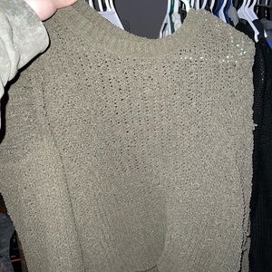 olive green sweater
